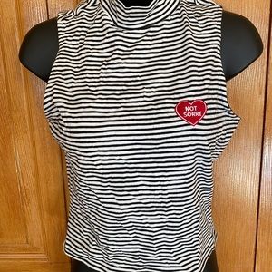 Not sorry turtle neck tank.